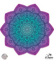 GT Graphics Detailed Mandala Beautiful Flower Design - 3" Vinyl Sticker - for Car Laptop I-Pad Phone Helmet Hard Hat - Waterproof Decal