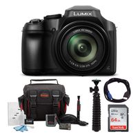 Panasonic LUMIX FZ80 4K Long Zoom Camera (18.1 Megapixels, 60X 20-1200mm Lens) + 64GB Accessory Bundle