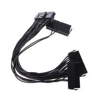 Zeaya 24Pin 20 + 4Pin Triple PSU ATX Power Supply Adapter Cable 18AWG Wire For Mining