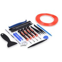 kwmobile Smartphone Repair Tool Kit - 21 Piece Repair Set for Smartphones, Tablets, Camera, Watches - Compatible with Apple, Samsung, Sony and More