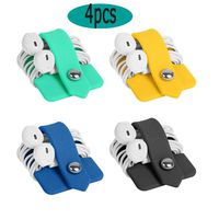 VQS Wire Storage Bag earplug Bracket Earphone Set Earphone Storage Bag-Cable Organizer-Cable Management-Wire Holder System-4 Package