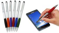Stylus Pens -2 in1 Capactive Touch Screen with Ballpoint Writing Pen Sensitive Stylus Tip For Your iPad iPhone Samsung Galaxy & All Smart Devices -Silver Barrel - Assorted Colors Comfy Grips,36 Pack