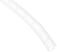Polyethylene Spiral Wrap Cable Harness, 0.393" OD x 0.295" ID, 0.295" - 2.36" Bundle Range, Natural