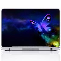 Meffort Inc 11.6 12 Inch Laptop Notebook Skin Sticker Cover Art Decal (Free Wrist pad) - Blueish Butterfly