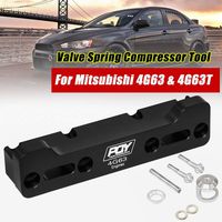 PQY Aluminum Valve Spring Compressor Tool Removal Compatible for Mitsubishi Eclipse/Talon/Evo 8/9 4G63 Engine Black
