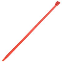 Panduit IT9115-CUV2 In-Line Cable Tie, Weather Resistant Nylon 6.6, UV Red, 124 Min Tensile Strength, 4.53" Max Bundle Diameter, 0.065" Thickness, 0.350" Width, 15.3" Length (Pack of 100)