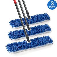 O-Cedar Dual-Action Microfiber Flip Mop with Telescopic Handle (Flip Mop with Telescopic Handle, Pack- 3)