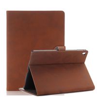 iPad Pro 9.7 Case, Sorb Sun PU Leather Book Style Flip Folio Smart Stand Protective Cases Hard Back Cover with Sleep Wake Function for 9.7 Inch Apple iPad Pro 9.7 - Dark Brown