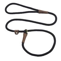 Mendota Pet Dog Slip Lead, 3/8" x 6', Black