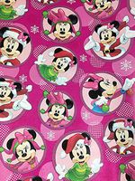 Disney's Minnie Mouse Christmas Gift Wrapping Paper -40 Square Feet 1 Roll