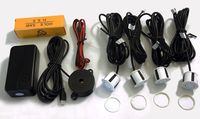 Sound Only, 4 Rear Drill-in (White) Sensors Car Backup System (SS4)