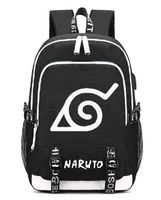 YOYOSHome Luminous Japanese Anime Cosplay Daypack Bookbag Laptop Bag Backpack School Bag with USB Charging Port (Naruto 1)