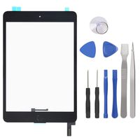 Touch Screen Digitizer for iPad Mini 4-4th Generation iPad Mini Front Glass Replacement with Home Button & Tool Repair Kit (A1538, A1550) - Black