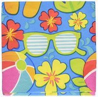 amscan Summer Splash Party Beverage Napkins | 12 Ct.