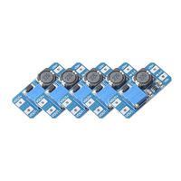5pcs MT3608 DC-DC Boost Power Converter 2A Adjustable Step Up Voltage Regulator Board Input Voltage 2-24V to 5V-28V Output Voltage fit Arduino