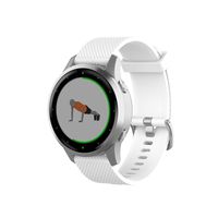 TenCloud Band Compatible with Garmin Vivoactive 4S Washable Silicone Straps Sport Wristbands for vivoactive 4S GPS Smartwatch (White)