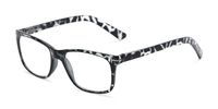 Readers.com Reading Glasses: The Draper Reader, Plastic Retro Square Style for Men and Women - Blue Tortoise, 1.00