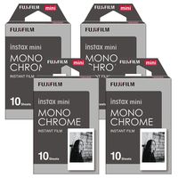 Fujifilm Instax Monchrome Instant Film 4 Pack For Mini 8 Cameras 40 Sheets