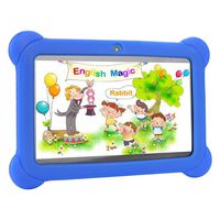 Kids Learning Tablet, USB Learning Tablet Kids Toddlers Android Tablet for Enhancing Kid's Abilities and Developing Talents(Blue)