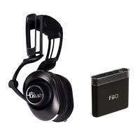 Blue Lola Over-Ear Isolation Headphones with Built-in Amplifier and FiiO A1 Portable Headphone Amp
