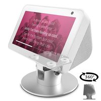 Echo Show 5 Adjustable Aluminum Swivel Stand, Stand for Amazon Echo Show 5, Horizontal 360 Rotation Longitudinal Angle Change Base -White