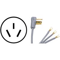 Certified Appliance Accessories 3-Wire Open-Eyelet 40-Amp Range Cord, 4ft