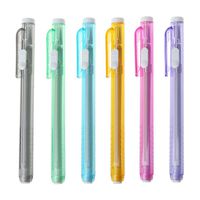 Creative Press Pen Shaped Eraser Writing Drawing Pencil Erase Student School Office Stationery Learning Painting Accessory