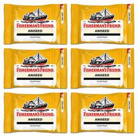 Fisherman's Friend Aniseed Lozenges 25g, (Pack of 6)