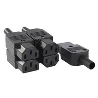 uxcell 5Pcs AC 250V 10A Female 3 Terminals IEC320 C13 Power Adapter Connector