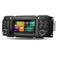 Maxtrons Car DVD Player GPS Navigation Stereo in Dash Radio for Jeep Grand Cherokee Liberty Wrangler Dodge Ram Dakota Durango Caravan Chrysler Voyager PT Crousie 300M Sebring Free Reverse Camera