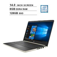 HP Pavilion Newest 14 Inch Premium Flagship Laptop - Intel Dual Core i3-7100U 2.4GHz, Intel HD 620, 8GB DDR4 RAM, 128GB SSD, HDMI, WiFi, Bluetooth, USB Type-C, Windows 10