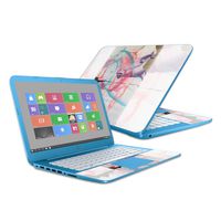 MightySkins Skin Compatible with HP Stream 14" (2016) - Damaged Horses | Protective, Durable, and Unique Vinyl Decal wrap Cover | Easy to Apply, Remove, and Change Styles | Made in The USA