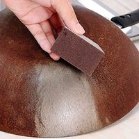 Sponge Carborundum Brush Kitchen Washing Cleaning Kitchen Cleaner Tool - HHmei Kitchen Cleaning Brush Pot Sponge