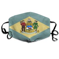 Delaware Flag Dust Mask,Washable and Reusable Cleaning Gardening Outdoor Activities Warm Windproof Mask
