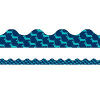 Eureka Multicolor Blue Dog Themed Bulletin Board Trim and Classroom Decoration Strips, 12pcs, 2.25'' x 37''