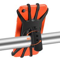 Rdffensy Bike Phone Mount for Motorcycle, 360° Rotation Universal Silicone Bicycle Phone Holder Adjustable for 4 to 6.5 Inch Smartphones - Compatible with iPhone X, XR, 8 | 8 Plus, 7 | 7 Plus, iPhone