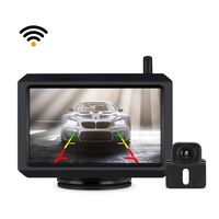 Wireless Backup Camera Kit with Digital Signal, Waterproof Rear-View Camera with 5″ TFT-LCD Monitor, Ideal for Sedans, Pickup Truck, SUV, Minivans （BOSCAM K7）