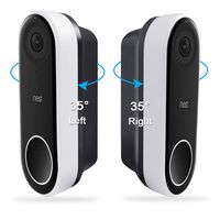 Koroao Wall Plate Come with L35°/R35 ° Wedge For Nest Hello, Compatible With Nest Hello Doorbell, Plastic Material Adjustment Mounting Wall plate Wedge Kit. (Black)