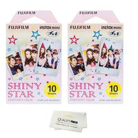 Fujifilm Instax Mini 8 Film for Fujifilm instax Mini 8 Camera 2-Pack (20 Sheets) Shiny Star
