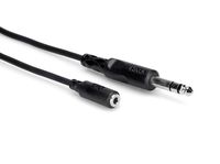 Hosa MHE-325 3.5 mm TRS to 1/4" TRS Headphone Adaptor Cable, 25 Feet