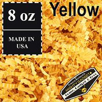 Mighty Gadget (R) 1/2 LB Yellow Crinkle Cut Paper Shred Filler for Gift Wrapping & Basket Filling