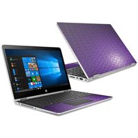 MightySkins Skin Compatible with HP Pavilion x360 15.6" (2018) - Purple Diamond Plate | Protective, Durable, and Unique Vinyl Decal wrap Cover | Easy to Apply, Remove | Made in The USA