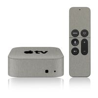 iCarbons Brushed Titanium Skin for Apple TV 4th Gen. / Remote Skin Included 4th Generation