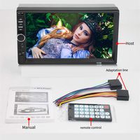 FOLOU Audio Systems Car MP5 Playe - Double Din, Bluetooth Audio and Calling, 7 Inch Double 2 Din Screen, MP3 Player, CD, DVD, WMA, USB, SD, Auxiliary Input, AM FM Radio Receiver