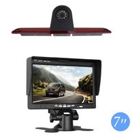 Replacement 3rd Brake Light Backup Camera + 7.0 Inch Self Standing TFT Monitor for Transporter MB Mercedes Sprinter W906 2007-2018/VW Crafter Truck Vans 2007-2016