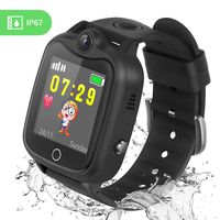 Kids Smart Watch, Smartwatch for Kids with LBS Tracker Voice Chat Camera SOS Alarm Clock Games, Kids Waterproof Smart Watch, Touch Screen Kids Phone Watch for Christmas Birthday Gifts (Black)