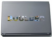 Boulder Laptop Sticker Laptop Skin 210 mm with sights