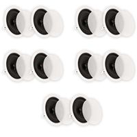 Theater Solutions CS8C In Ceiling 8" Speakers Surround Sound Home Theater 5 Pair Pack 5CS8C