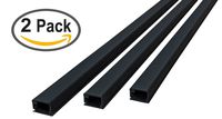 Small Latching Cable Raceway (375 Series) - 5ft - Black | 2 Sticks