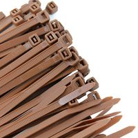 Pro Tie BR11SD100 11.8-Inch Brown Standard Duty Color Cable Tie, Brown Nylon, 100-Pack